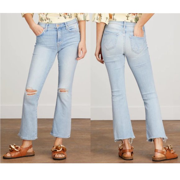 MOTHER The Outsider Ankle Chew Jeans Size 25 NWT - Picture 1 of 9